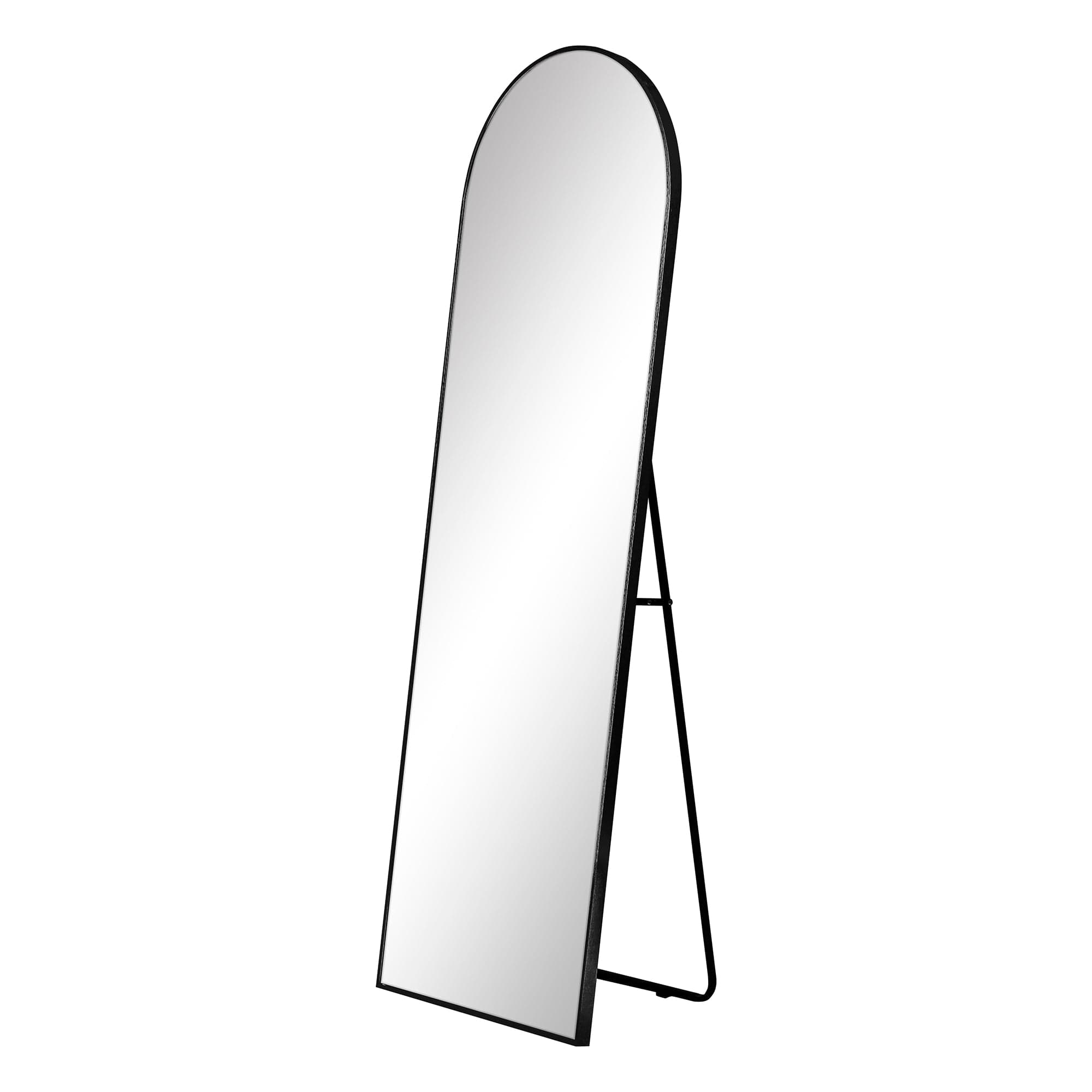 Cindy 165cm Arched Standing Full Length Mirror Black
